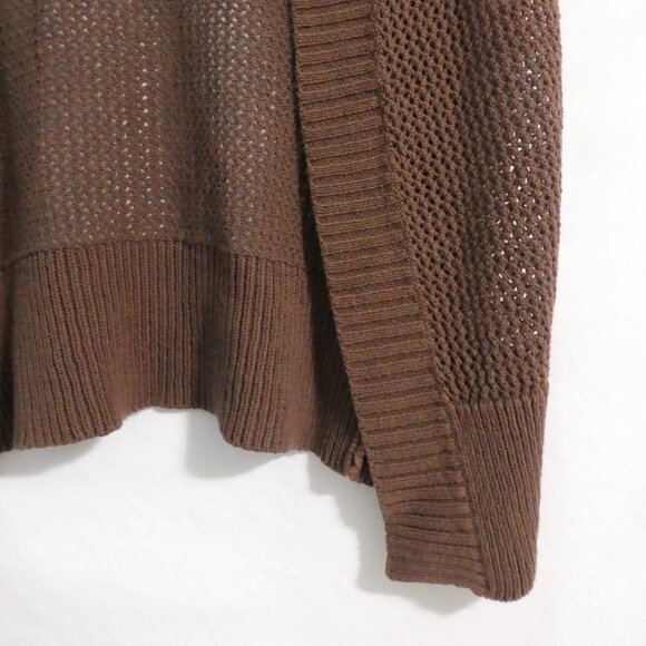 RAFAELLA | medium | Brown Short Sleeve Knit Open Front Cardigan - Shrug | NWOT - Picture 8 of 14